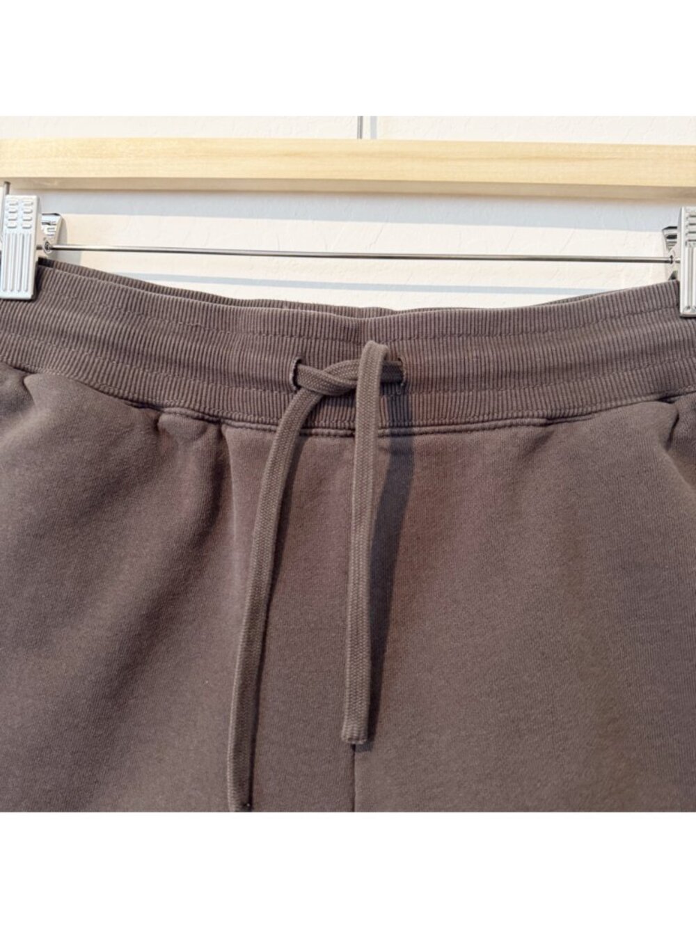 Sacre High Rise Pull On Elastic Waist Loungewear Sweat Shorts Casual Gray Large - Picture 2 of 8